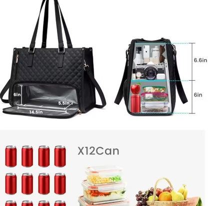 Convenient Insulated Lunch Bag for Commuting Women
