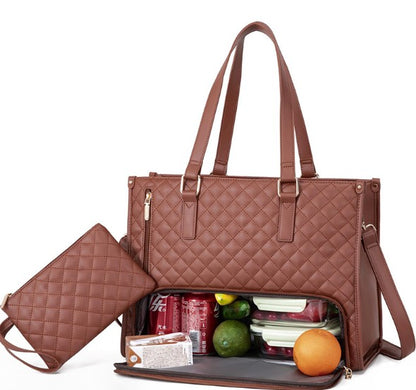 Convenient Insulated Lunch Bag for Commuting Women