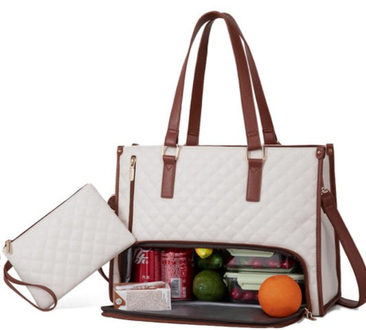 Convenient Insulated Lunch Bag for Commuting Women